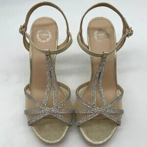 I.Miller Womens Ramona Heeled Sandals Gold Size 10M